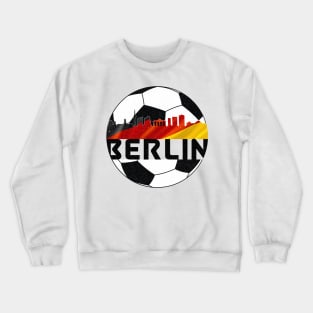 Berlin Germany Euro 2024 football—Black text Crewneck Sweatshirt